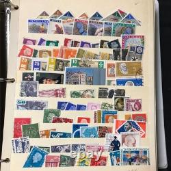 Stamp stock Book Aprox over 3600 Stamps 90 Countries Mint & Used