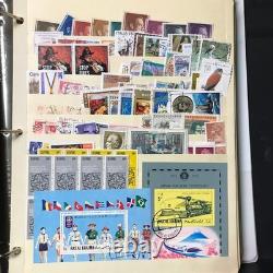 Stamp stock Book Aprox over 3600 Stamps 90 Countries Mint & Used