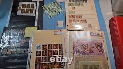 Stamps And Collectible Lot In 3 Binder Sorted! Some Interesting Items Here Look