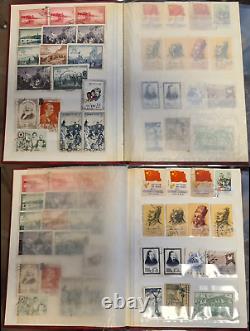 Stamps collection. China. PRC. Stamp. 300 pieces. In the album. Mao Zedong