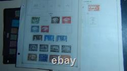 Stampsweis British Colonies collection on Scott album pages + est 1000 stamps