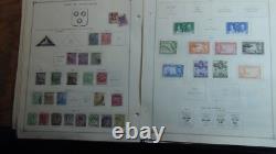 Stampsweis British Colonies collection on Scott album pages + est 1000 stamps
