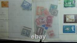Stampsweis British Colonies collection on Scott album pages + est 1000 stamps