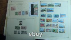 Stampsweis British Colonies collection on Scott album pages + est 1000 stamps