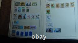 Stampsweis British Colonies collection on Scott album pages + est 1000 stamps