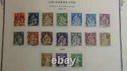 Stampsweis Switzerland collection in Scott Specialty album est 1350 stamps to 87