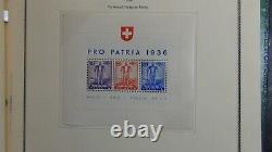 Stampsweis Switzerland collection in Scott Specialty album est 1350 stamps to 87