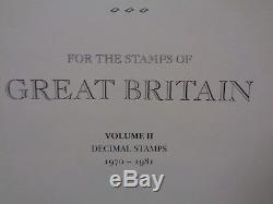 Stanley Gibbons Windsor 4 Vol Great Britain UK Stamp collection albums 1840-1995
