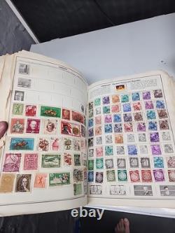 Statesman Deluxe Album Worldwide Loaded With Stamps. Really Old UsA Ones
