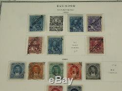 Stunning Ecuador Scott Specialty Album Pages Stamp Collection Early Classic BOB+