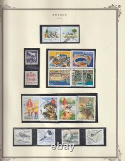 Sweden Collection 2000 -09, 65 + Scott Album Pages MNH, Unused and Used $440.00