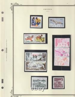 Sweden Collection 2000 -09, 65 + Scott Album Pages MNH, Unused and Used $440.00