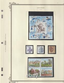 Sweden Collection 2000 -09, 65 + Scott Album Pages MNH, Unused and Used $440.00