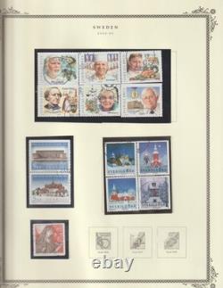 Sweden Collection 2000 -09, 65 + Scott Album Pages MNH, Unused and Used $440.00