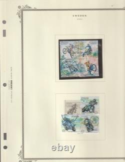 Sweden Collection 2000 -09, 65 + Scott Album Pages MNH, Unused and Used $440.00