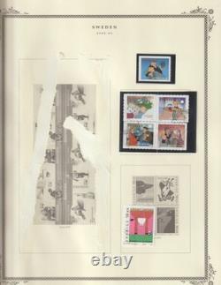 Sweden Collection 2000 -09, 65 + Scott Album Pages MNH, Unused and Used $440.00