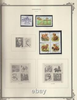 Sweden Collection 2000 -09, 65 + Scott Album Pages MNH, Unused and Used $440.00