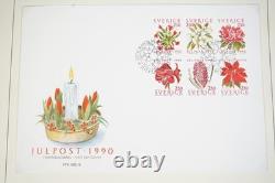 Sweden Collection Of Several Hundred Mint Stamps, Fdcs & Booklets In Album