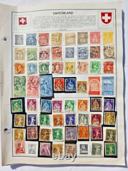 Switzerland Collection Of 1,100 Mlh & Used Stamps, 1862-2017 41 Album+ Pages