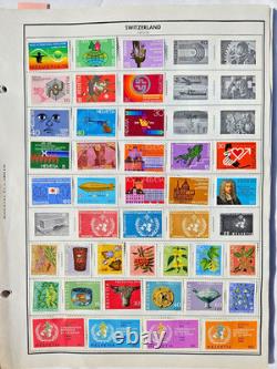 Switzerland Collection Of 1,100 Mlh & Used Stamps, 1862-2017 41 Album+ Pages