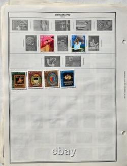 Switzerland Collection Of 1,100 Mlh & Used Stamps, 1862-2017 41 Album+ Pages