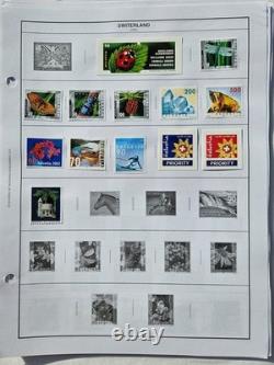 Switzerland Collection Of 1,100 Mlh & Used Stamps, 1862-2017 41 Album+ Pages
