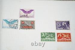 Switzerland Collection Of 1,250+ Used Stamps Stored In Album