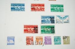 Switzerland Collection Of 1,250+ Used Stamps Stored In Album