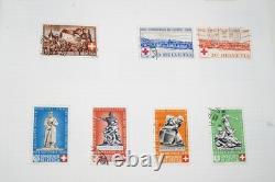 Switzerland Collection Of 1,250+ Used Stamps Stored In Album
