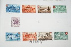 Switzerland Collection Of 1,250+ Used Stamps Stored In Album