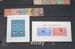 Switzerland Collection Of 2,300+ Stamps Mint & Used On Stock Pages In Album