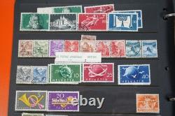 Switzerland Collection Of 2,300+ Stamps Mint & Used On Stock Pages In Album