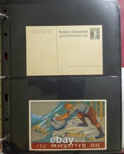 Switzerland Postal Stationery Stamp Collection Album ZAYIX