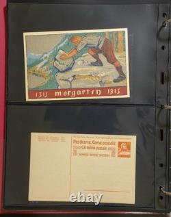 Switzerland Postal Stationery Stamp Collection Album ZAYIX