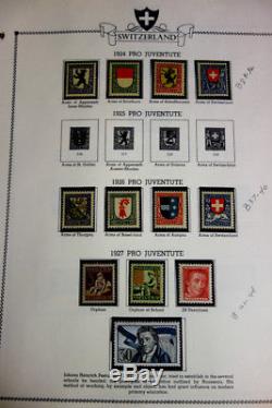 Switzerland Stamp Collection 1920-1968 Loaded mint NH in Album