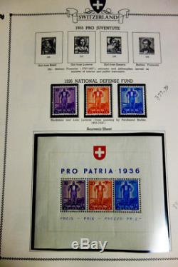 Switzerland Stamp Collection 1920-1968 Loaded mint NH in Album