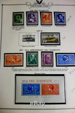 Switzerland Stamp Collection 1920-1968 Loaded mint NH in Album