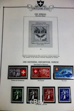 Switzerland Stamp Collection 1920-1968 Loaded mint NH in Album