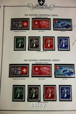 Switzerland Stamp Collection 1920-1968 Loaded mint NH in Album