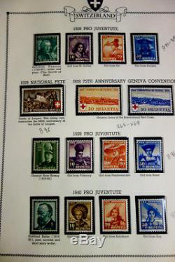 Switzerland Stamp Collection 1920-1968 Loaded mint NH in Album