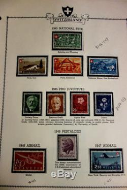 Switzerland Stamp Collection 1920-1968 Loaded mint NH in Album