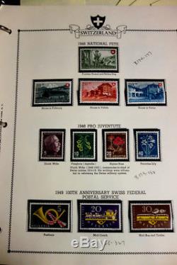 Switzerland Stamp Collection 1920-1968 Loaded mint NH in Album