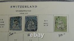 Switzerland stamp collection in Scott Specialty Album est 1625 or so stamps