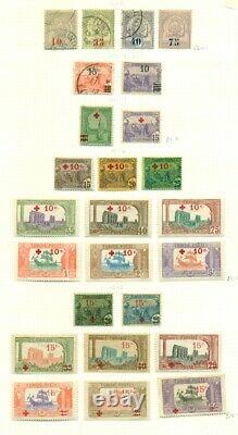 TUNISIA & SYRIA AIRMAIL COLLECTION, 31 album pages, Hinged & Used, Scott $3,600+