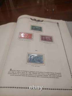 TWO United States Stamp Collections In Perfect Albums 1900s Fwd. View And See