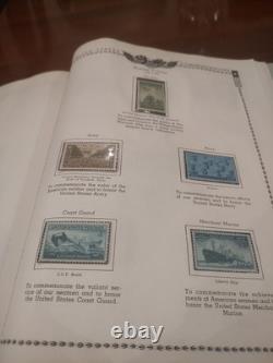 TWO United States Stamp Collections In Perfect Albums 1900s Fwd. View And See