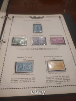 TWO United States Stamp Collections In Perfect Albums 1900s Fwd. View And See