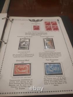 TWO United States Stamp Collections In Perfect Albums 1900s Fwd. View And See