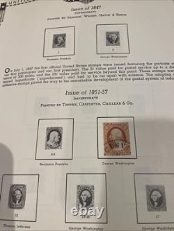 The All American Stamp Album 1847-1972 With Several Collectible Stamps- See Photos