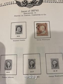 The All American Stamp Album 1847-1972 With Several Collectible Stamps- See Photos